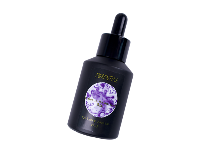 VIOLET IS THE NEW BLACK (fialkový olej na tělo)